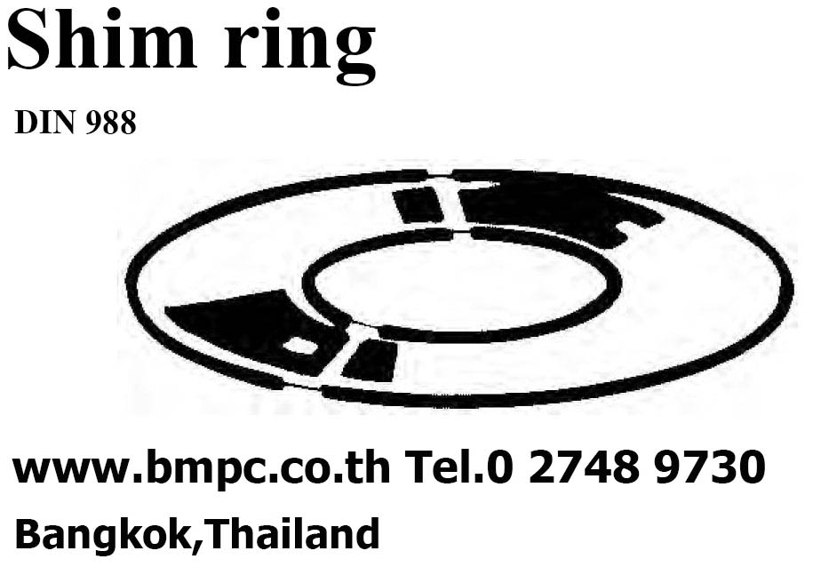แหวนรอง, แผ่นชิม, Shim ring, แหวนบาง  0.1, 0.3, 0.5, 1.00 mm. DIN988, St 2 K50, DIN 1624, ชิมรอง, Shim
